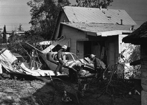 Crash scene in Pacoima