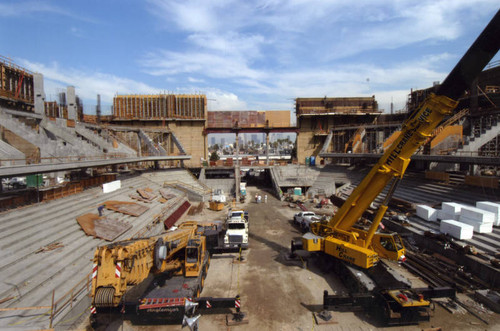 Construction of Galen Center, USC