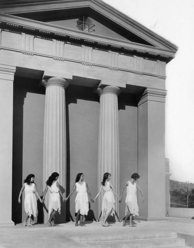 Barefoot dancers at the Greek