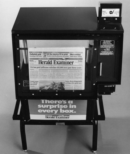 Herald-Examiner vending machine