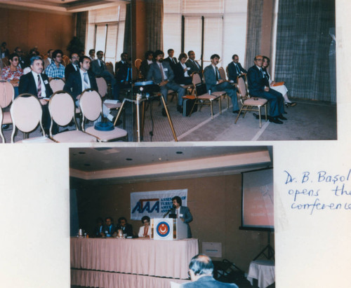 Seminar in hotel conference room