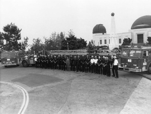 Fire fighters at Observatory