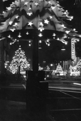 Christmas along Hollywood Boulevard