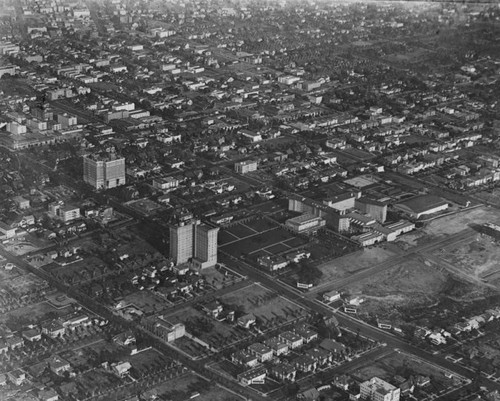 Ambassador Hotel, aerial view (west)