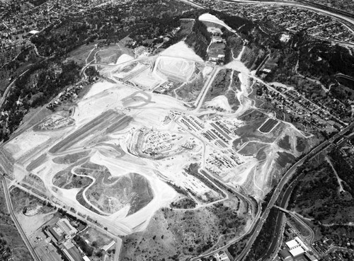 Chávez Ravine, Los Angeles, looking northeast