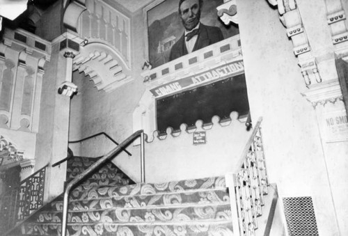 Grand stairway of the Lincoln Theatre