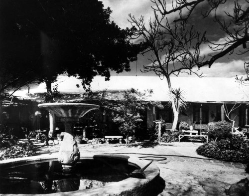 Avila Adobe courtyard