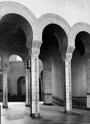 Stair court and rotunda, U.C.L.A