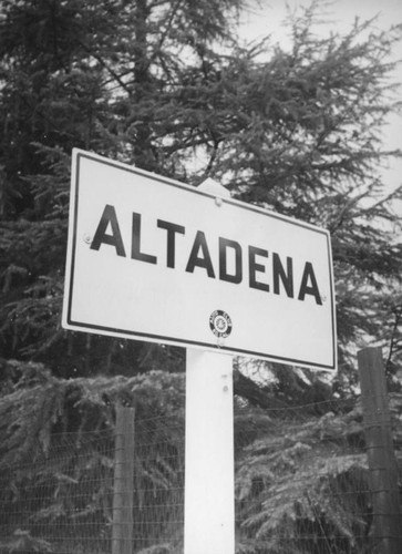 Altadena sign