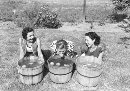 Bobbing for apples