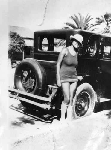 Woman in a bathing suit