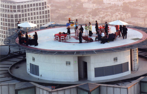 Rooftop party, U.S. Bank Tower