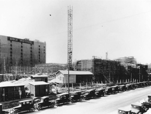 LAPL Central Library construction, view 38