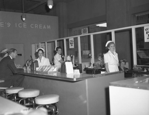Scene from a Currie's Ice Cream parlor