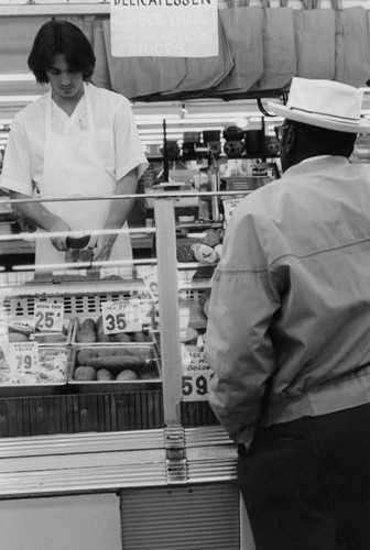 Food market interior