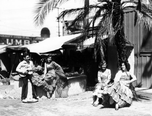 Musician and dancers, Olvera Street