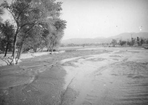 San Bernardino flooded field