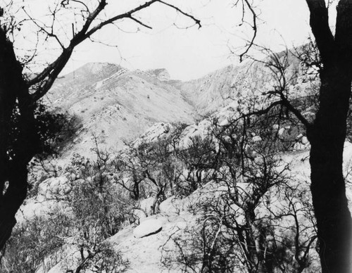 Watershed denudation by fire, Santa Monica Mountains