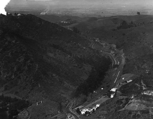 Aerial view of Cahuenga Pass