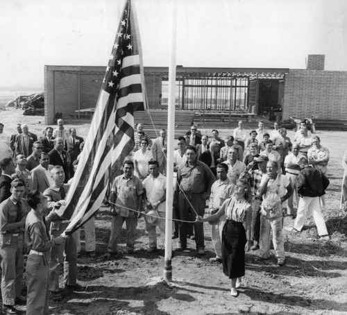 Flag raising