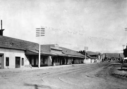 Broadway north from Sunset