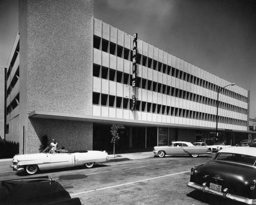 Public parking structure, exterior