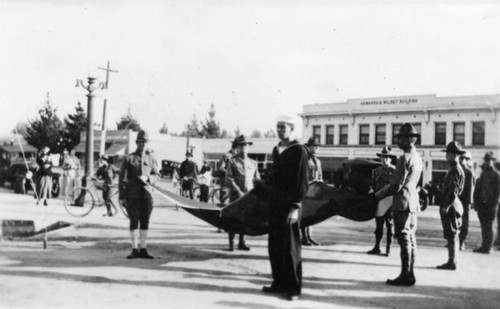 Flag ceremony held at Colorado and Eagle Rock boulevards