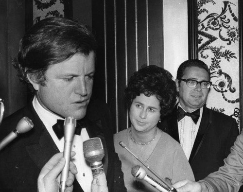 Rosalind Wyman and U.S. Sen. Edward M. Kennedy