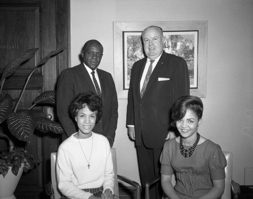 Frank King, Charles N. Chapman, Betty Lewis and Roberta Allen