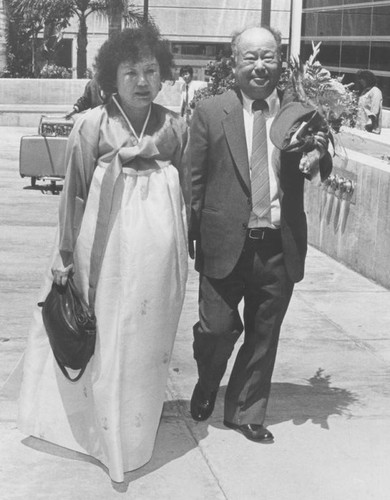 Chang Kyu Lim with wife