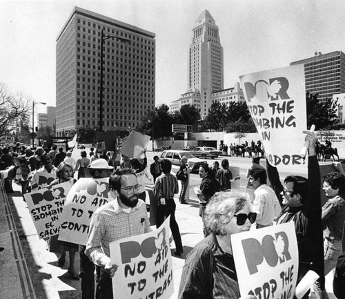 Protesters at Federal Building