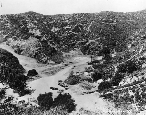 Building under construction in Hollywoodland