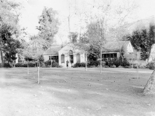 Restroom building in the park