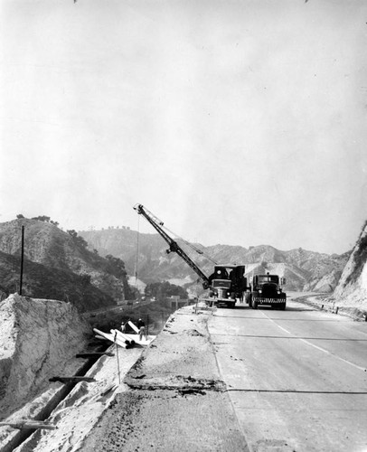 Mountains moved in highway relocation