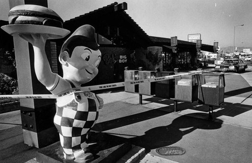 Crime scene, Bob's Big Boy restaurant