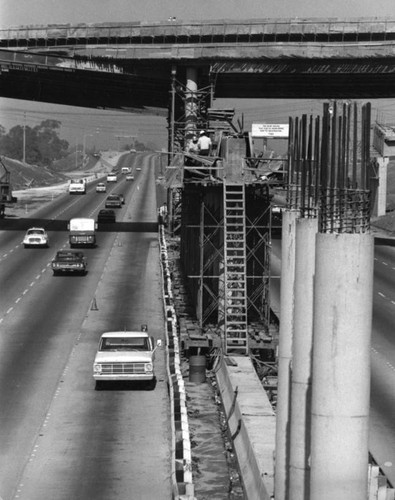 Scaffolding for interchange construction