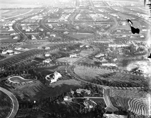 Aerial view of Beverly Hills