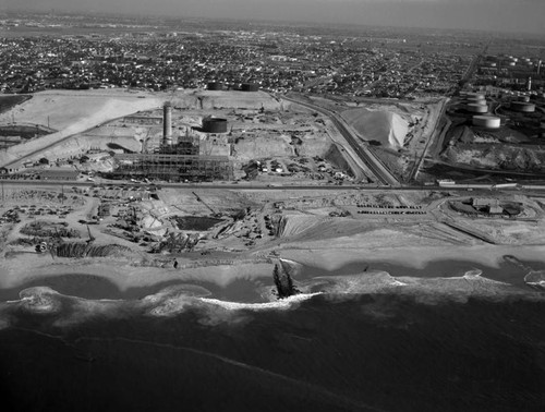 Scattergood Steam Plant, Vista Del Mar, looking east