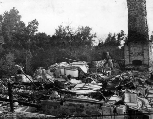 Homes lay in ruin after fire