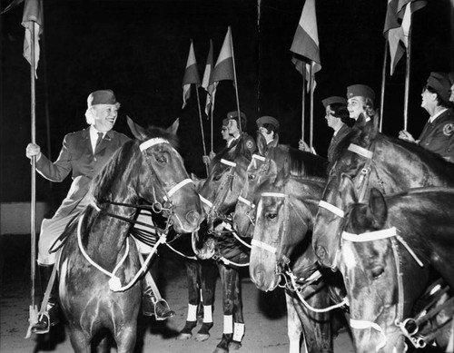 Women riders train for cavalry show