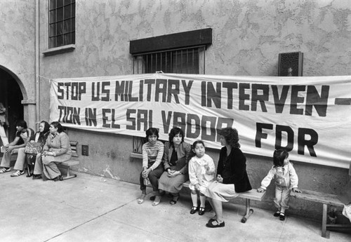 Protest of policies in El Salvador