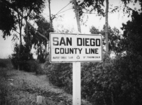 San Diego County Line