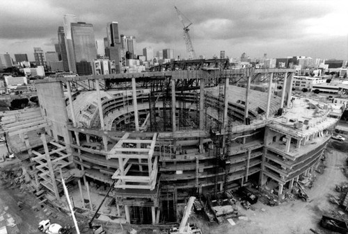 Staples Center under construction