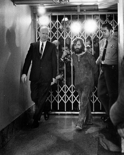 Charles Manson escorted from court