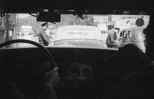 Police checkpoint at Highland and Cahuenga