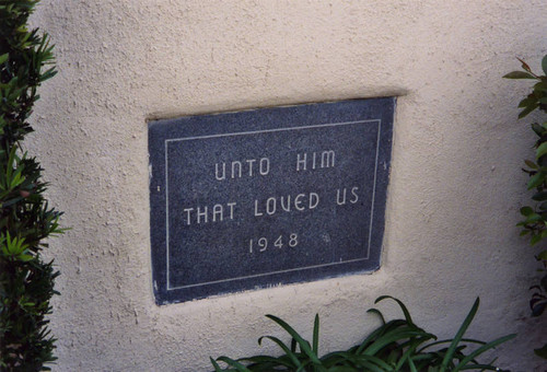 Community Presbyterian Church of Bellflower, corner stone