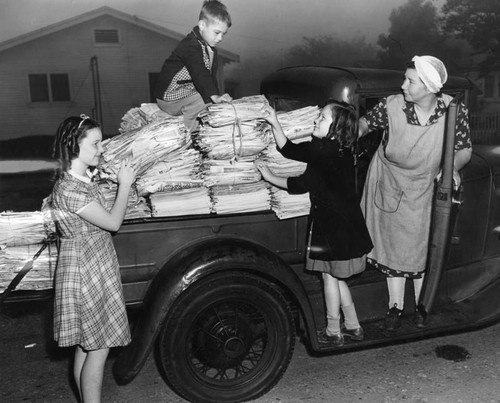 Truck used for paper drive