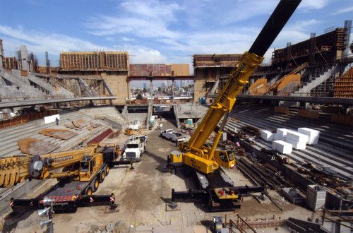 Construction of Galen Center, USC