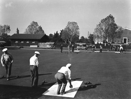 Exposition Park lawn bowlers