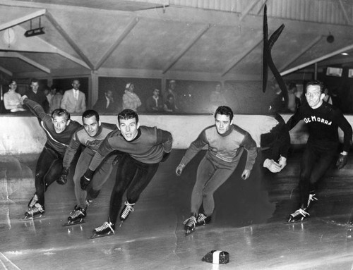 Speed skaters